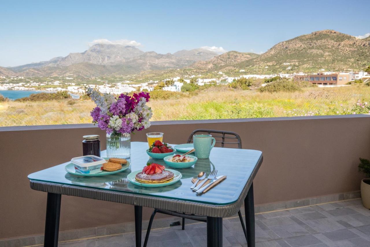 Studio Athena With Panoramic View Of Makrygialos Pilalímata Exterior foto