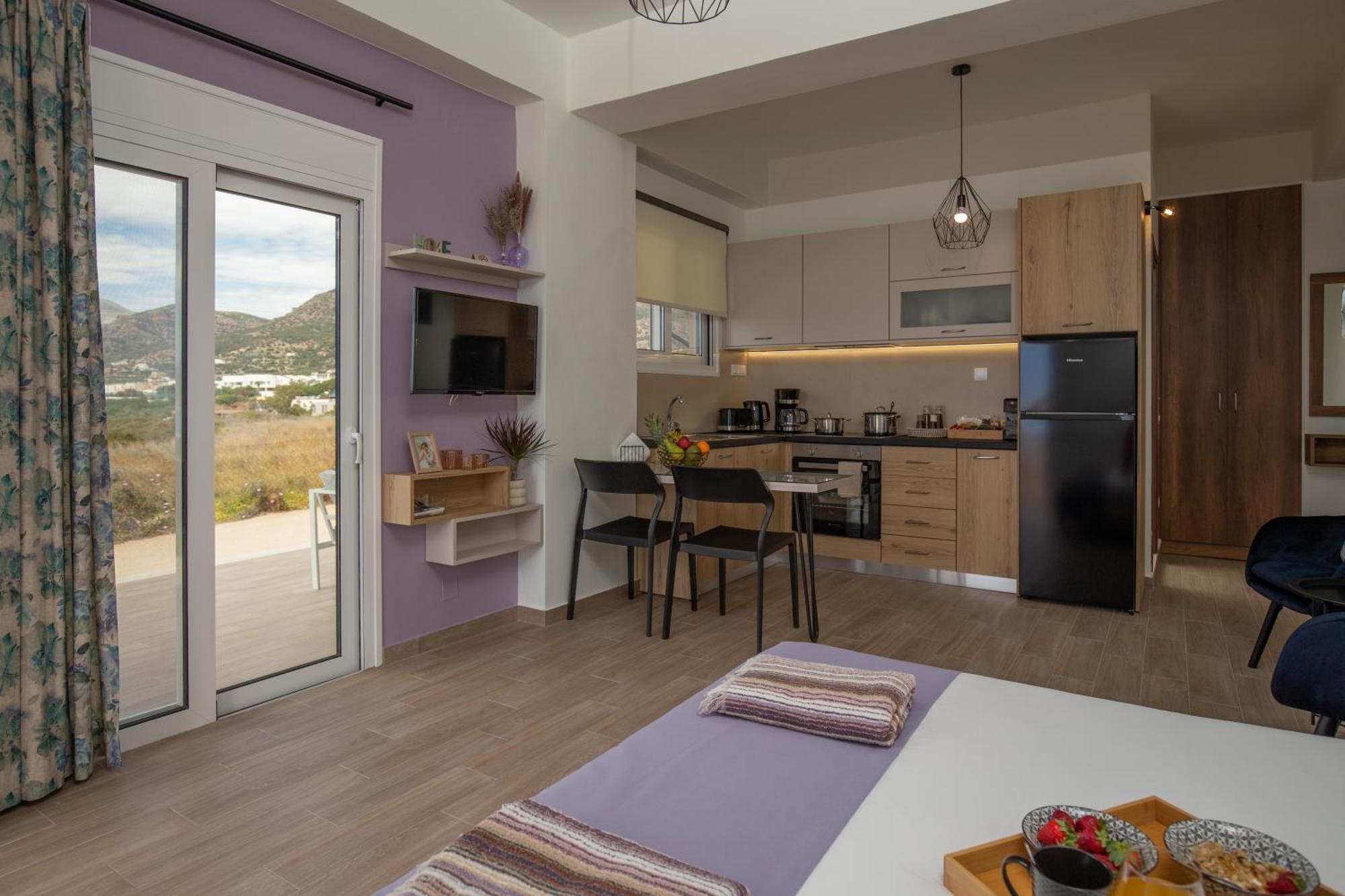 Studio Athena With Panoramic View Of Makrygialos Pilalímata Exterior foto
